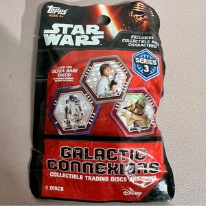 New NIP - Topps StarWars Galactic Connexions Collectible Trading Disk & Game 201
